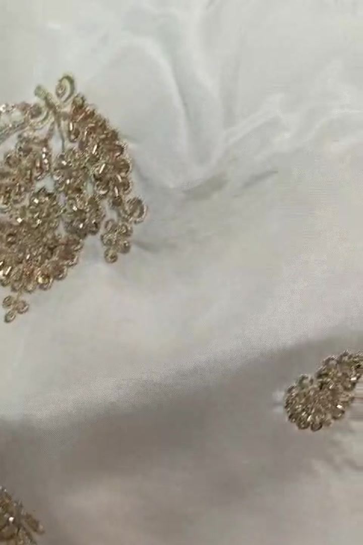 Ivory Gold Sequin Booti